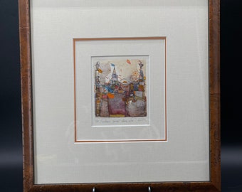 【2024春夏新色】 Framed Guirik Gennady Artist by Painting Signed Miniature 版画