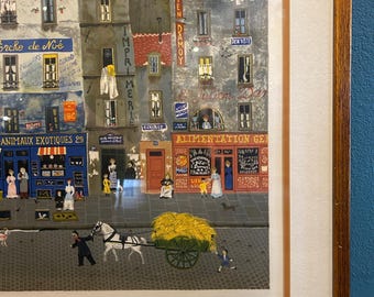 Lithograph by Michel Delacroix / DN AS / Theshopsinuptown - Etsy
