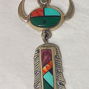 舎*）様 indian jewelry Frank Yellowhorse TUCSON INDIAN JEWELRY | FRANK YELLOWHORSE Navajo Pendant