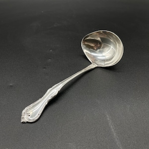 Vintage Reed and Barton Sterling Silver Gravy Ladle / Rose Cascade 1957 Silver Ladle Spoon / Vintage Gravy Spoon / TheShopsInUptown #DN