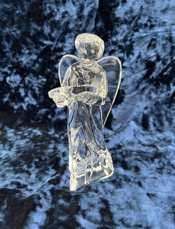 Baccarat Crystal Angel With Song Book / ST25 AS / Theshopsinuptown 