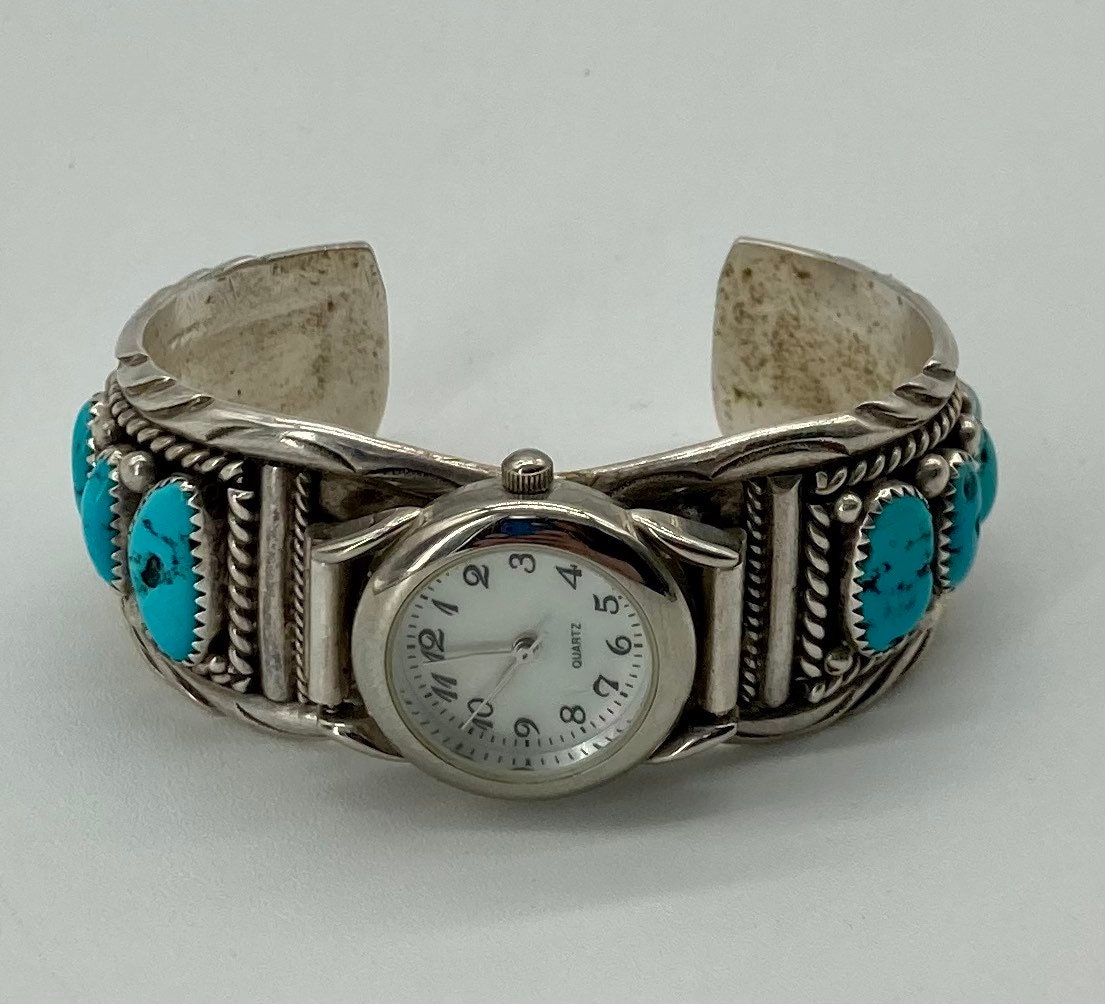 Artist Signed Native American Handmade Sterling Silver Cuff