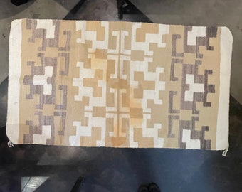 Authentic Navajo Rug / Traditional Vintage Navajo Wool Rug / Natural Wool Rug / Naturally Colored / Handmade Rug / TheShopsInUptown
