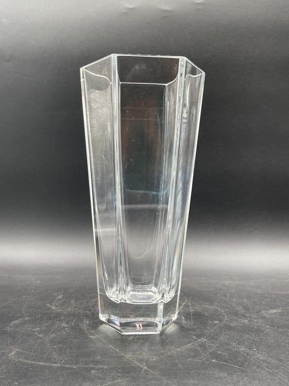 Tiffany & Co. Frank Lloyd Wright Hex Crystal Vase | Vintage Art
