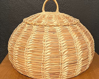 Handmade Split Stitch Papago Lidded Basket #DN The Shops In Uptown