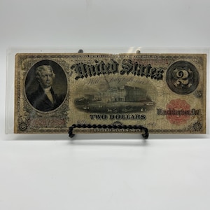 United States Two Dollar Bill from 1917 / DN AS / TheShopsInUptown