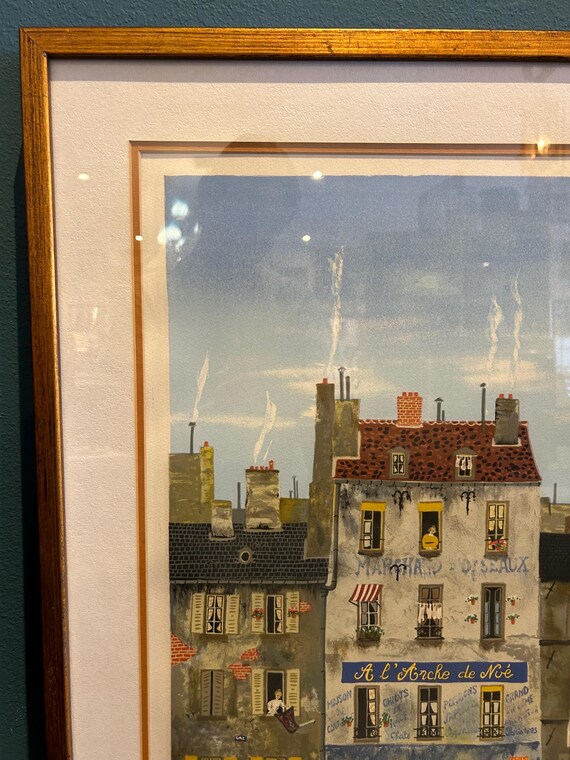 Lithograph by Michel Delacroix / DN AS / Theshopsinuptown - Etsy