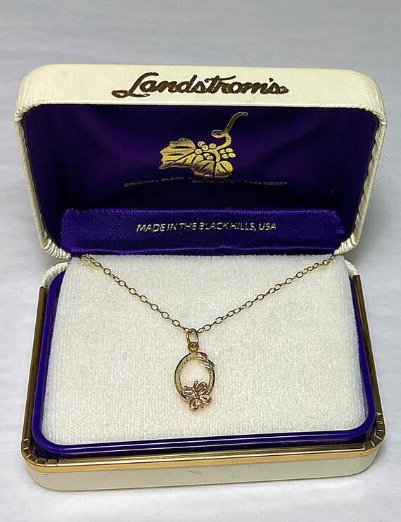 Black Hills Gold Butterfly Pendant 