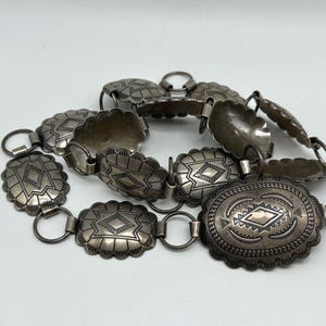 Navajo Sterling Silver Belt / ST01 AS / TheShopsInUptown