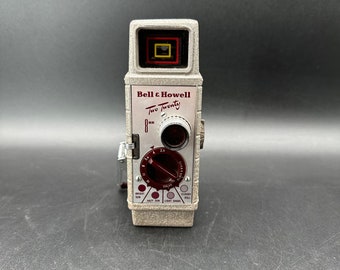 Bell & Howell Two Twenty 8mm Movie Film Camera / Vintage Mid Century Movie Camera / TheShopsInUptown #DN