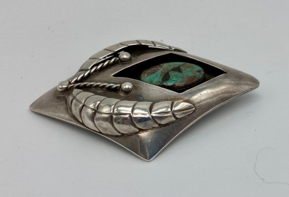 Vintage Native American Handmade Sterling Silver … - image 4