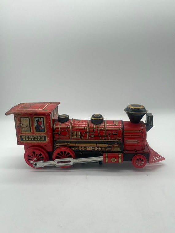 Tinplate Locomotive Toy From Japan / Litho Tin Toy
