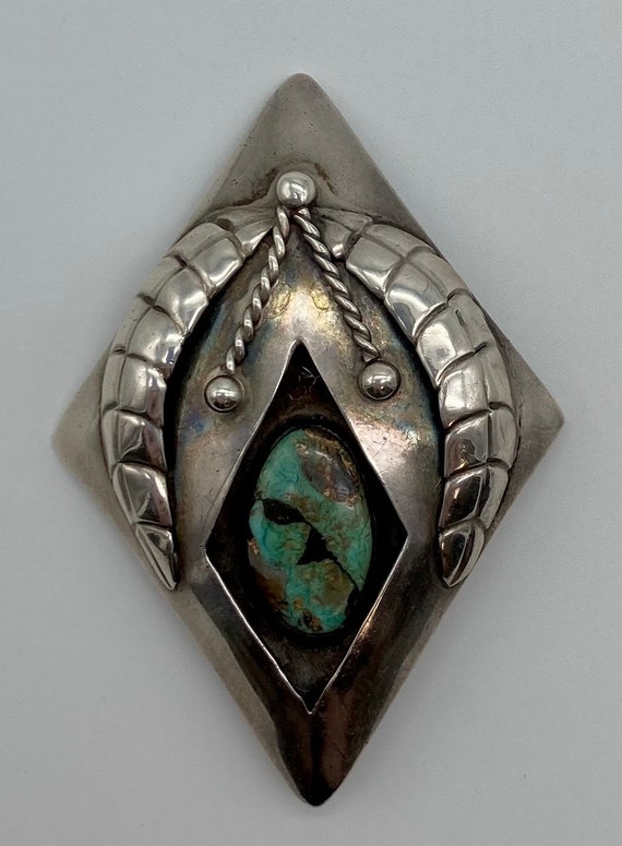 Vintage Native American Handmade Sterling Silver … - image 7
