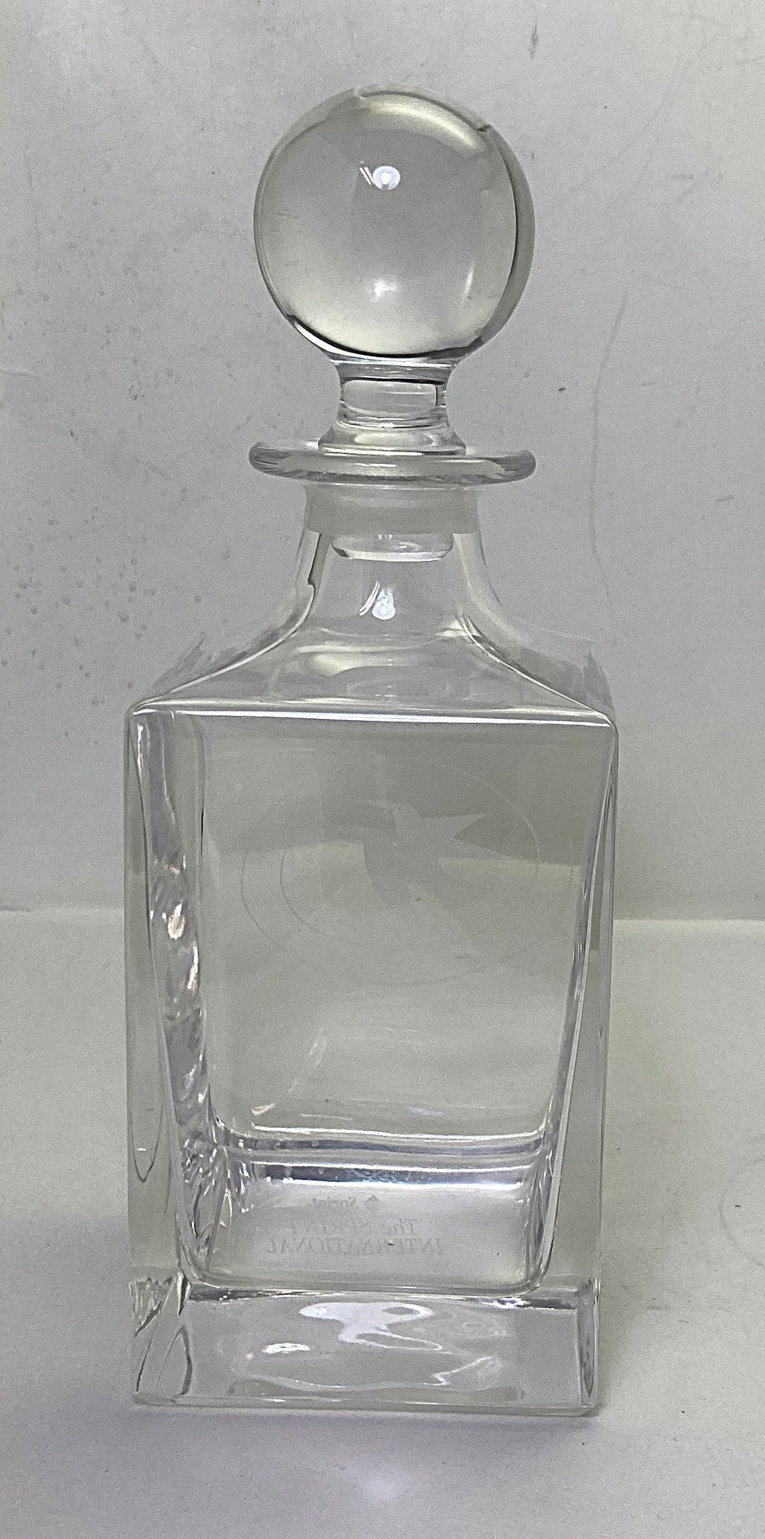 Tiffany & Co. Crystal Decanter / Etched Decanter for Sprint Etsy