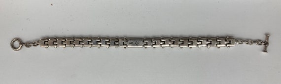 Hopi Handmade Sterling Silver Link / Panel Bracel… - image 7