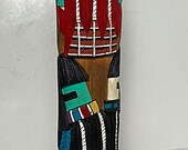 Artist Signed Hand Carved And Hand Painted Hopi Kachina Hopi Katsina Red Beard Multiple Longhair 99 TheShopsInUptown