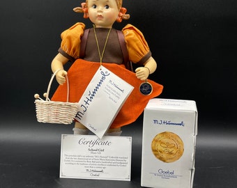 Vintage Hummel Doll and Figurine Set / School Girl / Hummel by