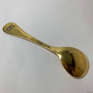 1975 Denamark Spoon / Vintage George Jensen / Sterling Silver Spoon / Gold Plated / TheShopsInUptown