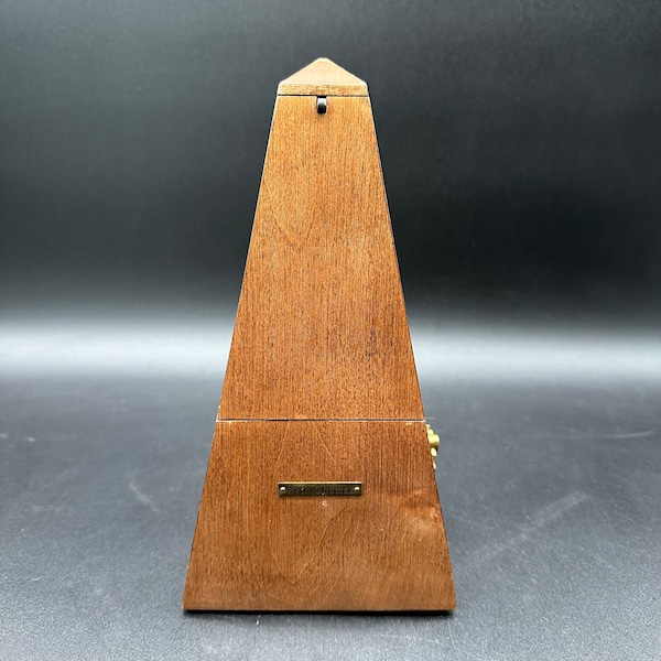 Seth Thomas Brown Wooden Pyramid Metronome / Vintage Seth Thomas Metronome de Maelzel / TheShopsInUptown