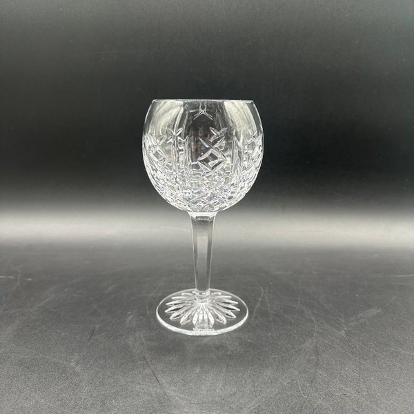 Waterford Crystal Patterns of the Sea Series Glengarriff Pattern Balloon Wine Glass / Vintage Waterford Wine Glass / TheShopsInUptown #37x