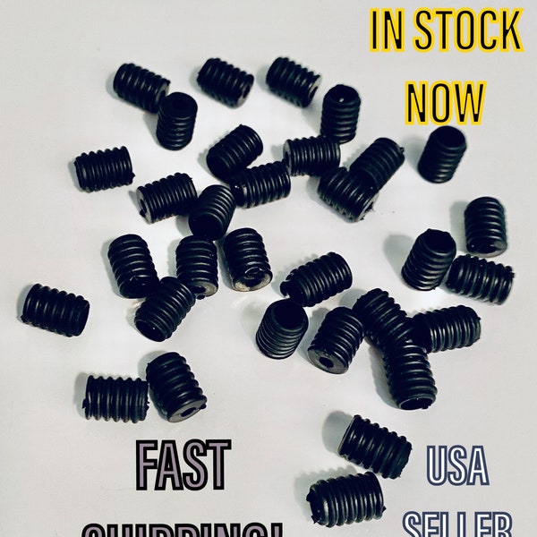 Earloop Adjusters for Face Masks | Black elastic cord fasteners | elastic cord stoppers | USA Seller | packs of 20, 50 or 100