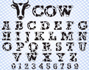 Download Cow Monogram Svg Etsy