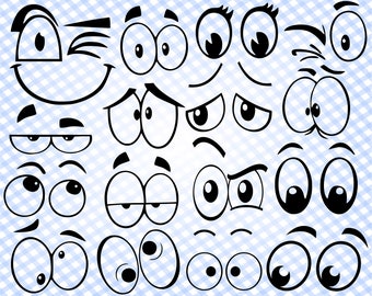 Download Cartoon Eyes Svg Etsy