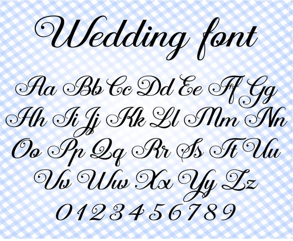 Download Wedding Font Svg Cursive Font Svg Calligraphy Font Svg Cursive Etsy