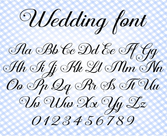 Download Wedding Font Svg Cursive Font Svg Calligraphy Font Svg Cursive Etsy