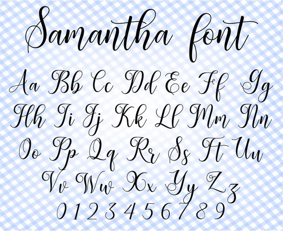 Cursive font svg Font for Cricut Font svg Calligraphy font svg | Etsy