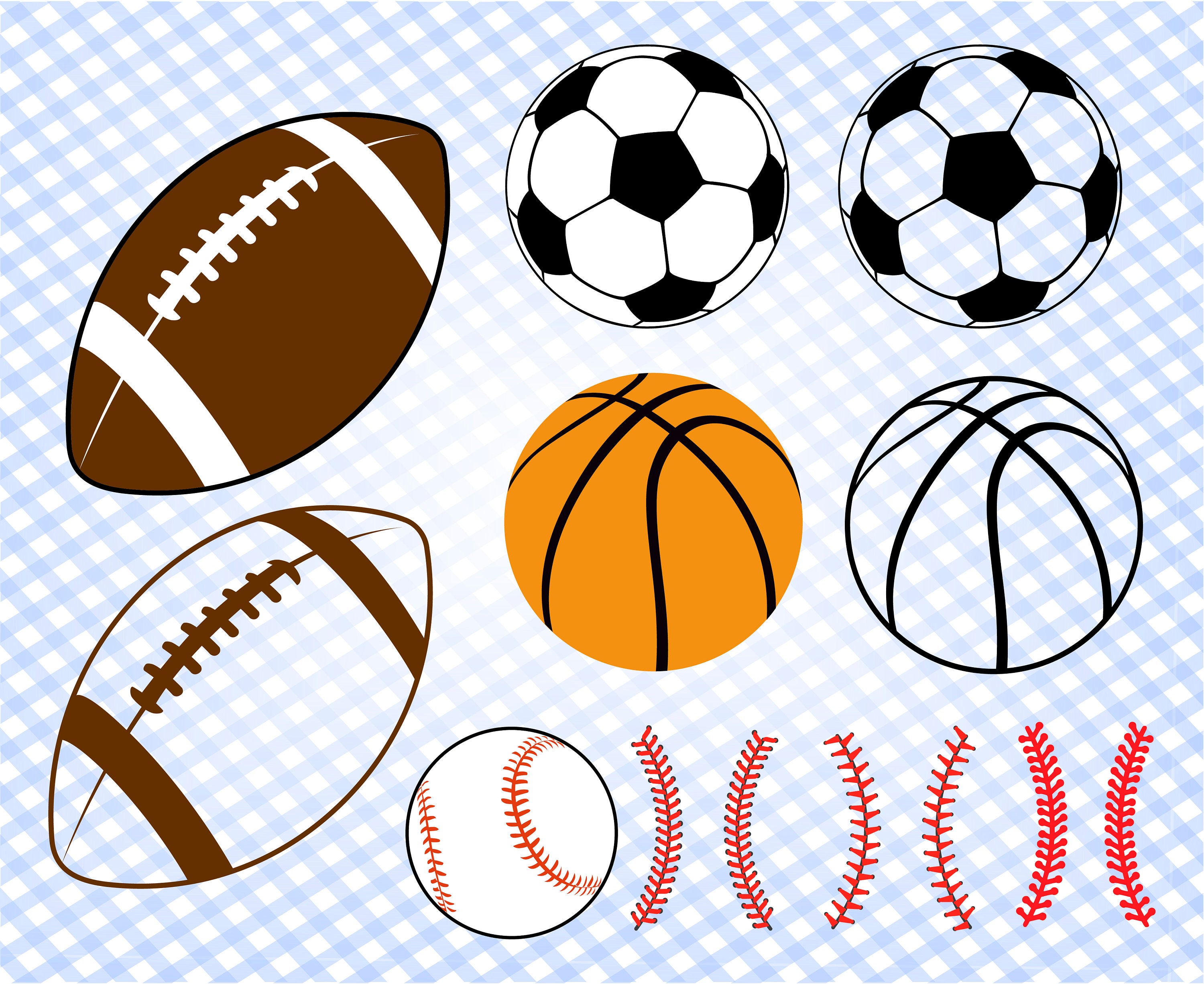 Sport balls svg Sports balls bundle svg Sports ball cut file Etsy