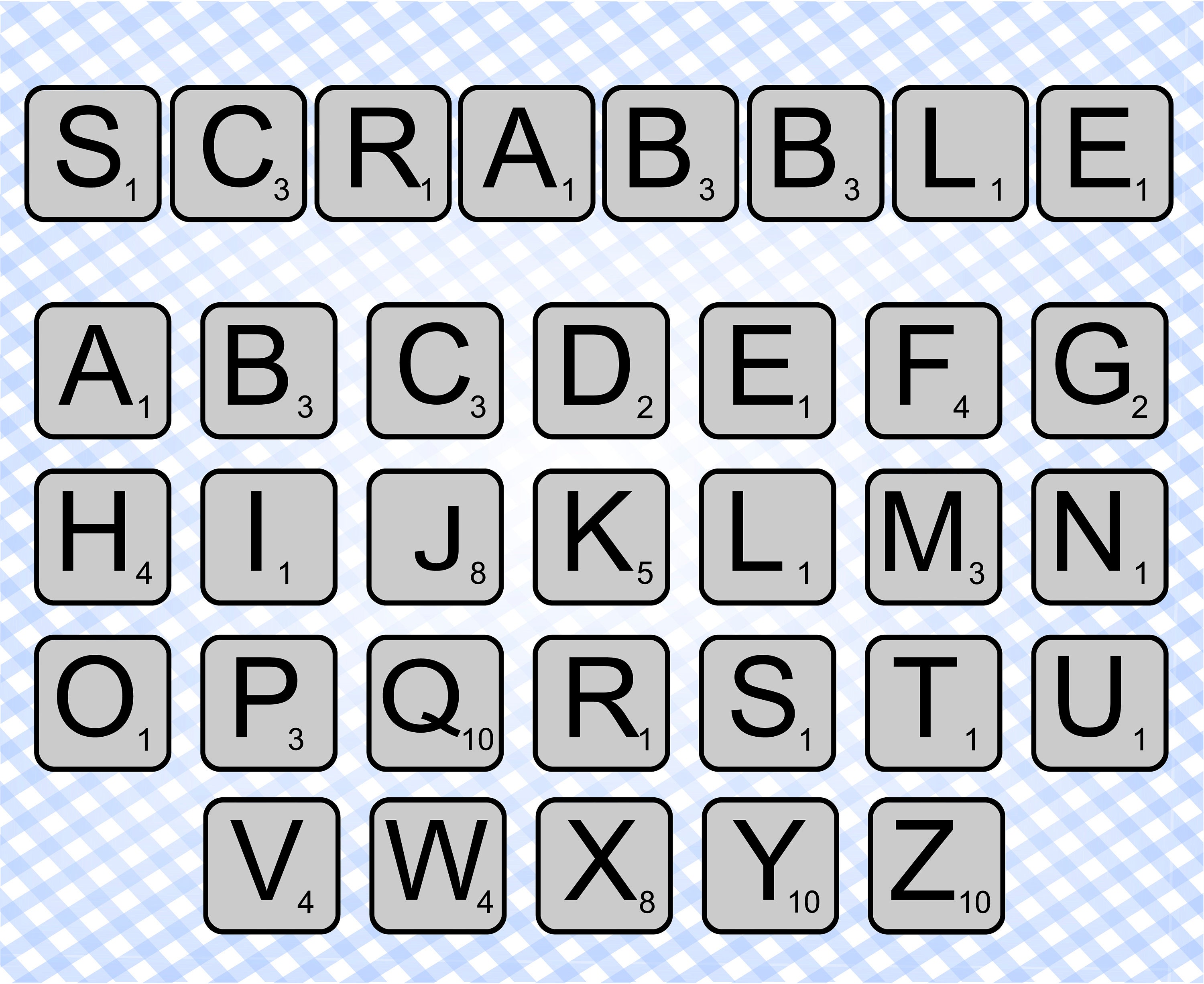 Scrabble font svg Scrabble font svg files for Cricut &amp; | Etsy