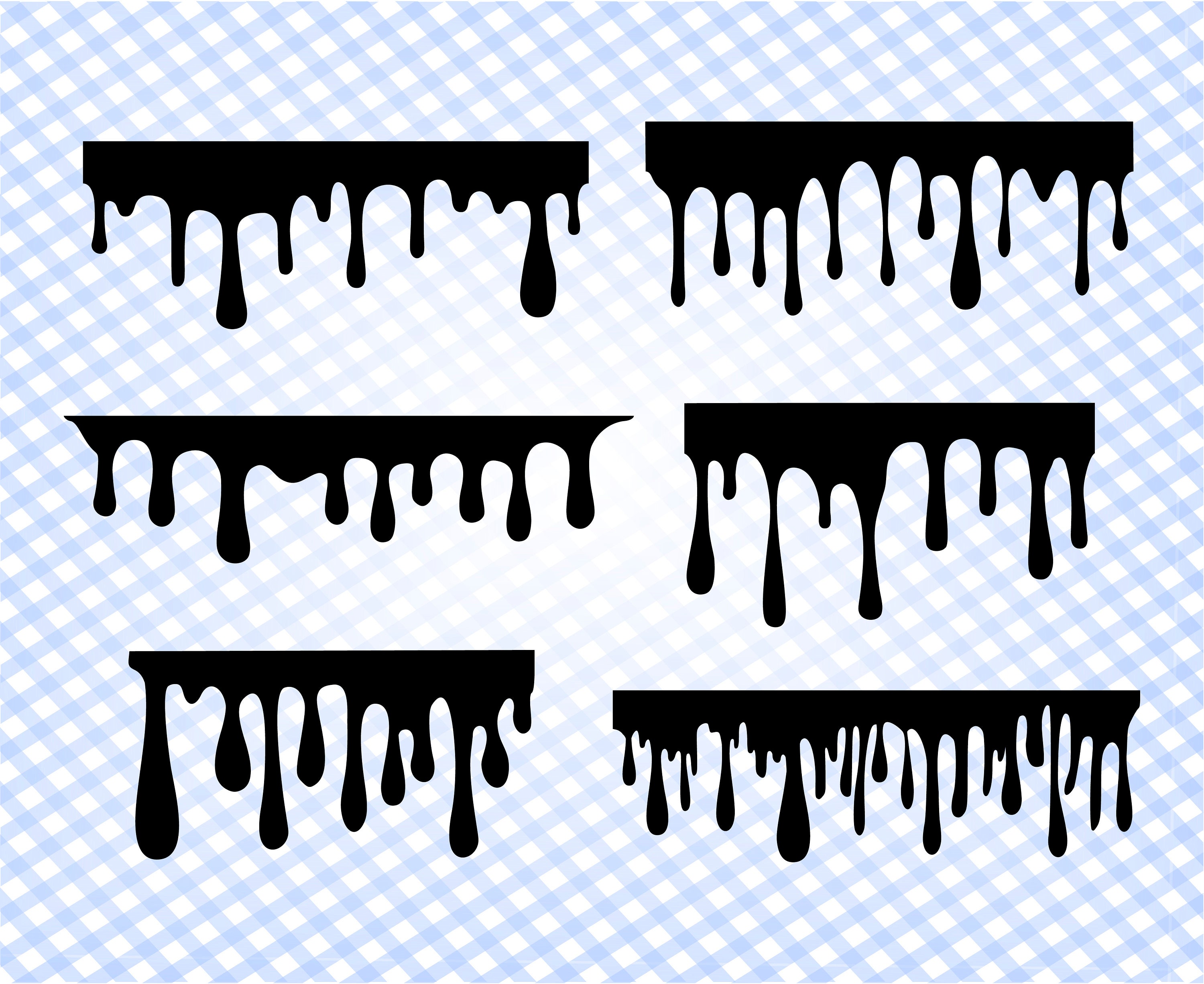 Dripping borders svg dripping svg Dripping borders cut files Etsy
