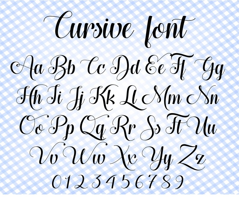 Font svg files for Cricut Cursive font svg Wedding font svg | Etsy