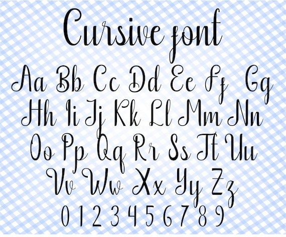 Cursive font svg Cricut font Wedding font svg Font writing | Etsy