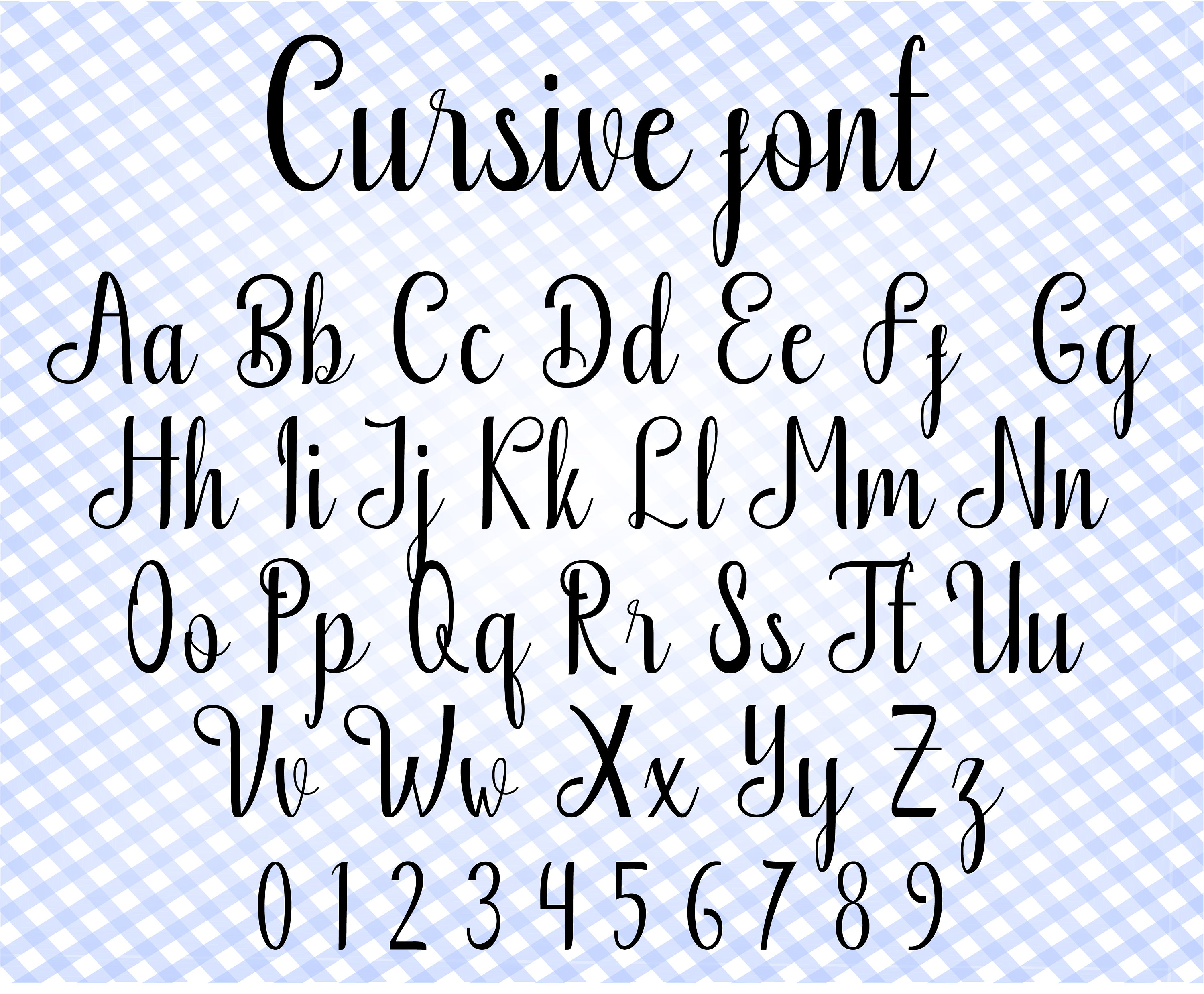Cursive Calligraphy Free Font SVG
