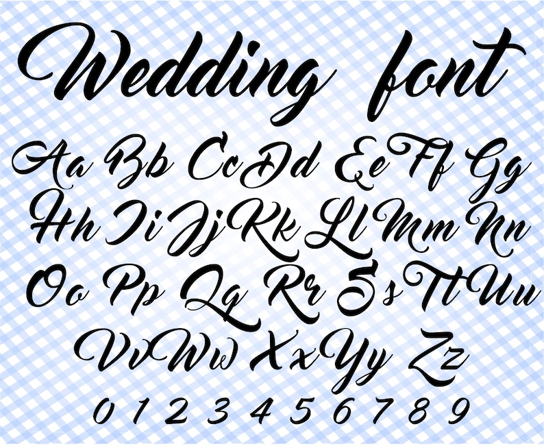 Cursive font svg Wedding font svg Calligraphy font svg Cursive | Etsy