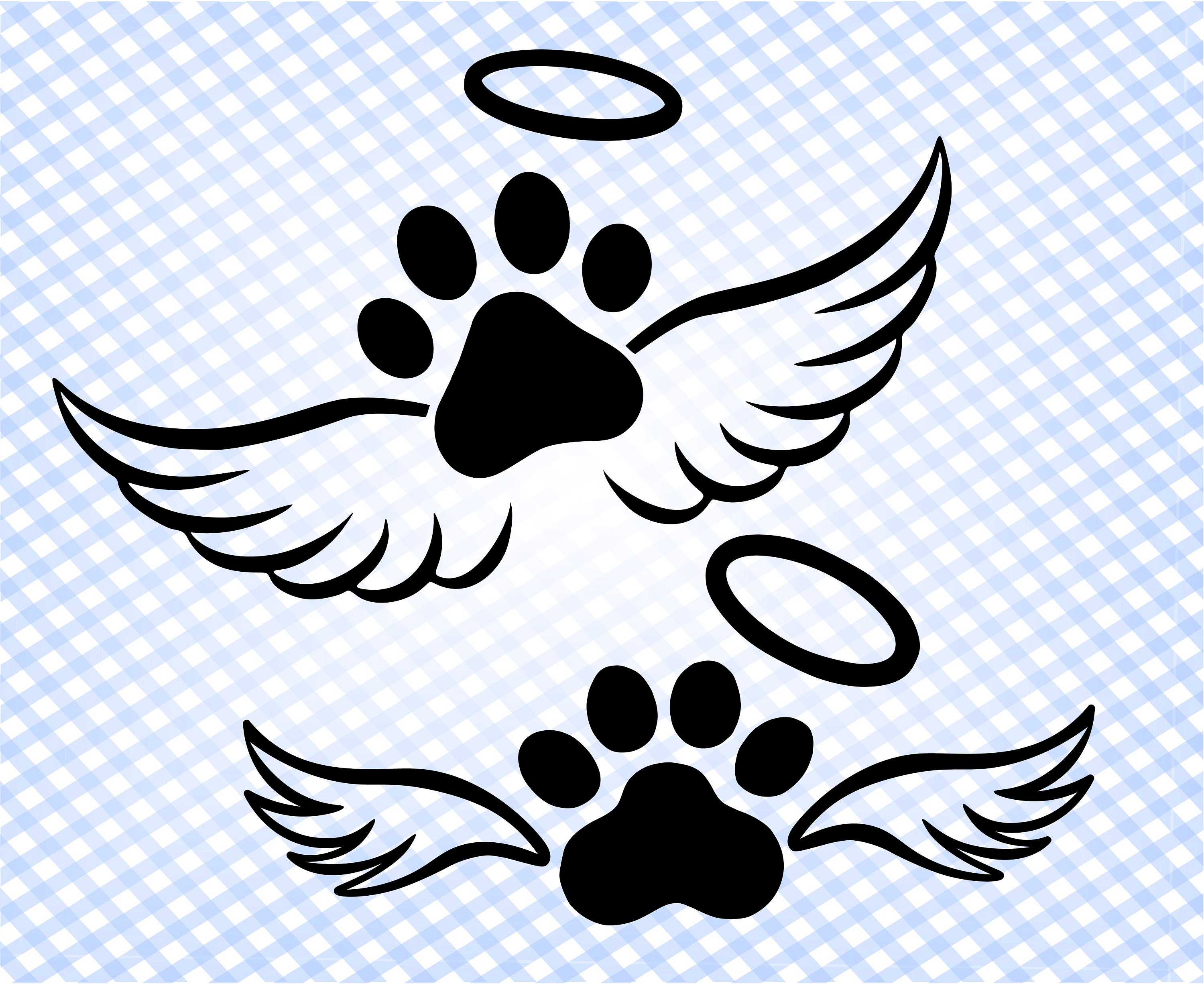 Memorial svg cut file Paw print svg Pet loss memorial svg Etsy