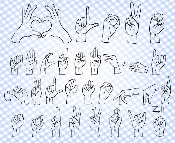 Download American Sign Language Svg Asl Svg Sign Language Svg Sign Etsy