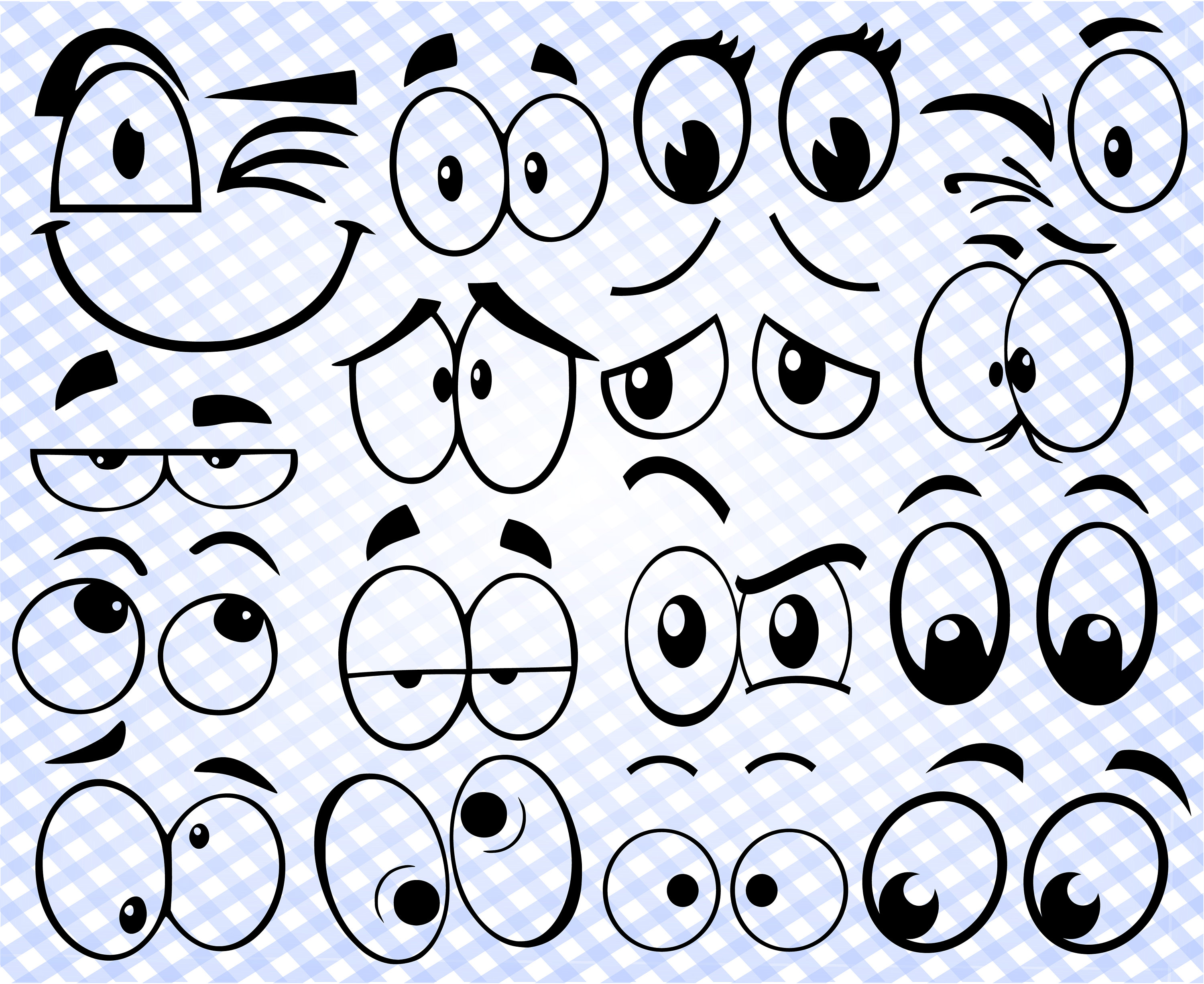 Cartoon Cricut Eyes Svg Files