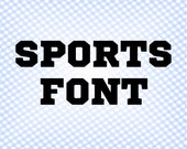 Sport font svg Varsity font svg College font svg Sport monogram svg Sport alphabet Varsity alphabet letters svg Fonts svg Cricut Silhouette
