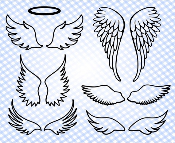 Download Clip Art Clipart Angel Wings Dxf Jpg Angel Svg Eps Angel Wings Svg In Memory Of Png Wings Commercial Use Digital Cut Files Cricut Art Collectibles