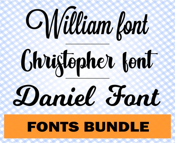 Download Font Svg Bundle Cricut Fonts Font For Cricut Silhouette Etsy