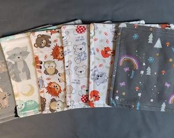 Reusable Flannel Baby Wipes: Soft Eco-Friendly Cloth Wipes (7x7 inch)