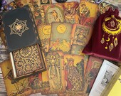 Tarot Deck Borderless Rider Waite Vintage Gift Set Tarot cards Professional Craft Cardboard 78 cards.Preorder.Tarot card with Guidebook
