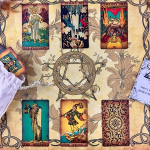 Vintage Tarot Cloth for spread image 5