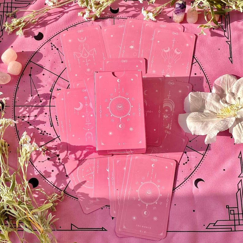 Pink Tarot Cloth for Spread image 6