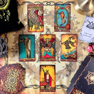 Vintage Tarot Cloth for spread image 9