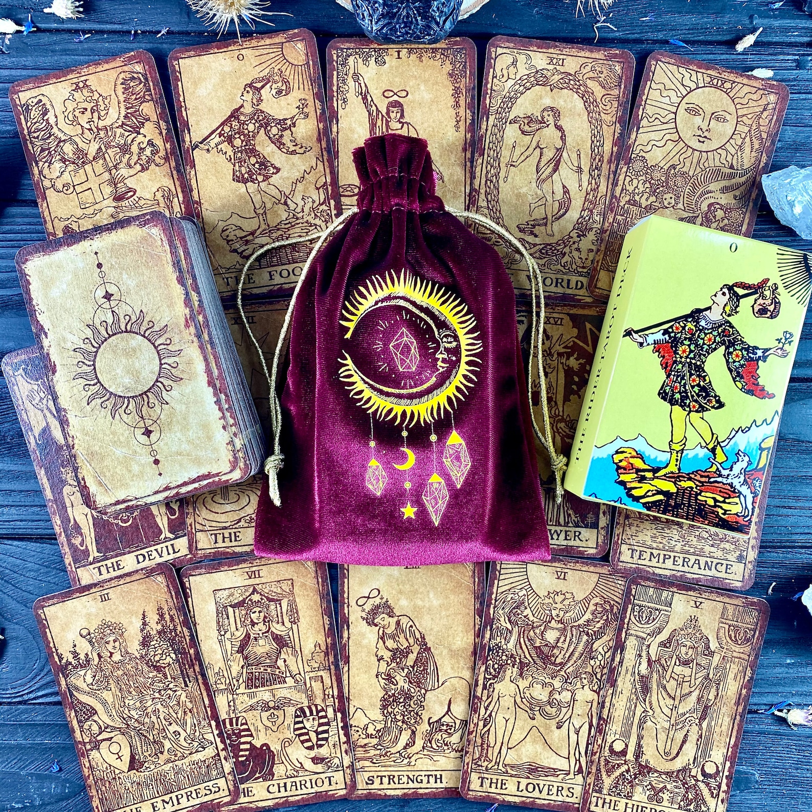 Tarot Deck Vintage With Guidebook and Box Classic Beginner - Etsy