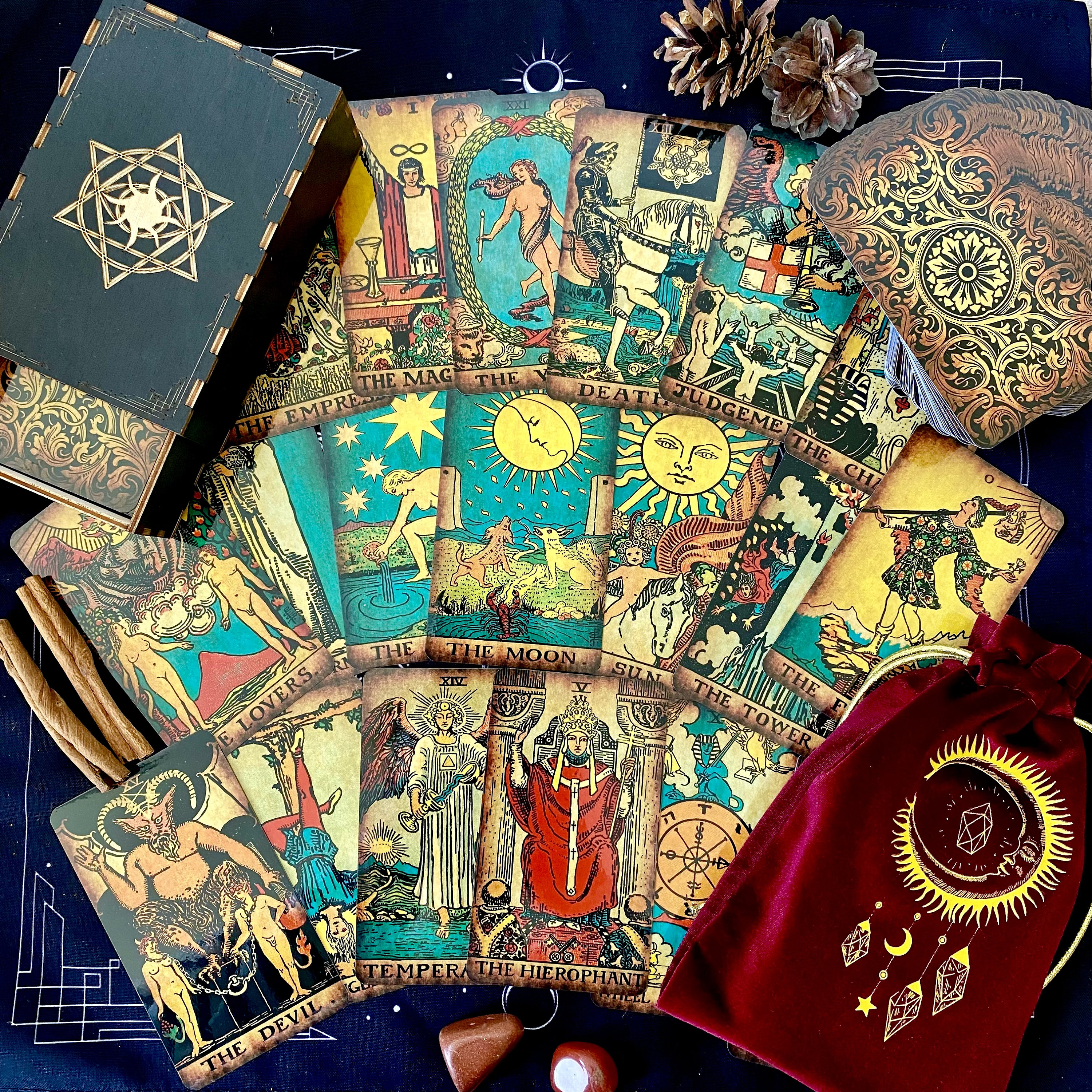 Celestial Tarot Cards  Gypsy Grace & The Vintage Goat